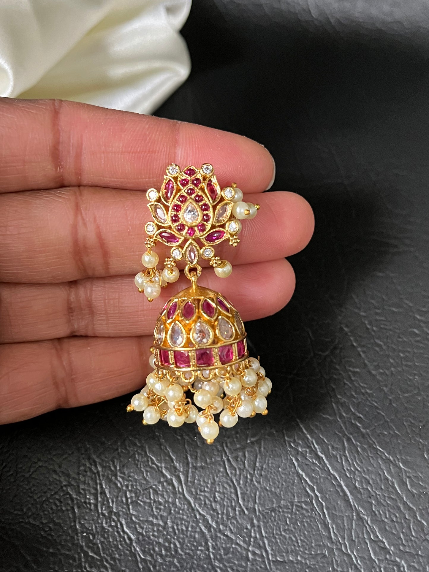 Mehera - Pearl Jhumka Earrings