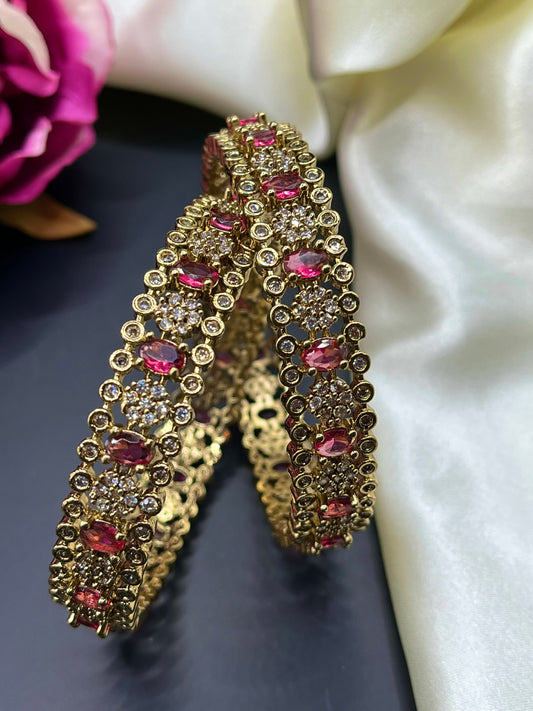 Heera - Antique Gold Plated Bangle