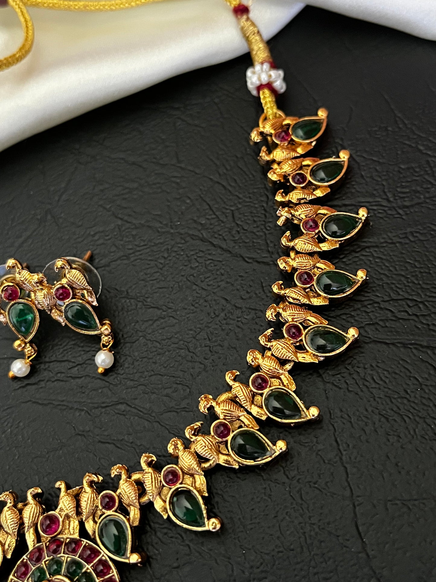 Mayurika – Palakka Style Peacock Necklace Set