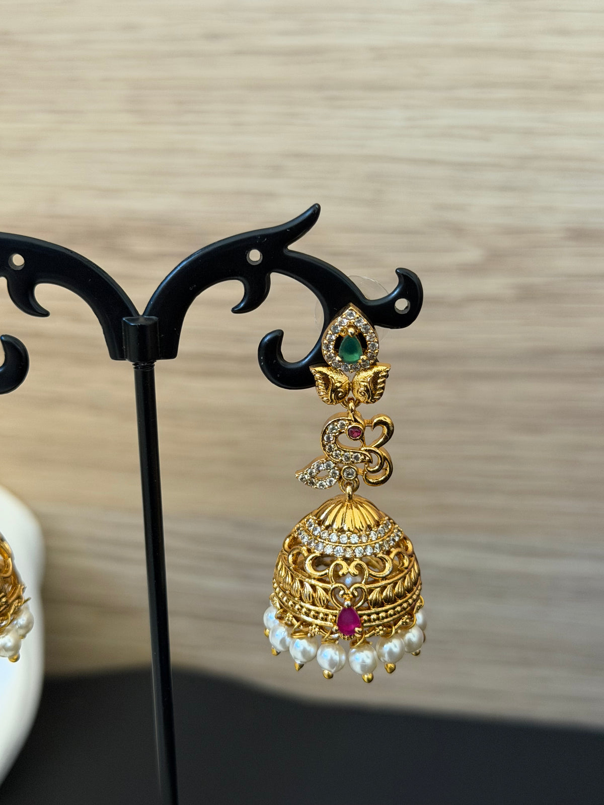 Zaveri - V2 – Classic CZ Jhumka Earrings