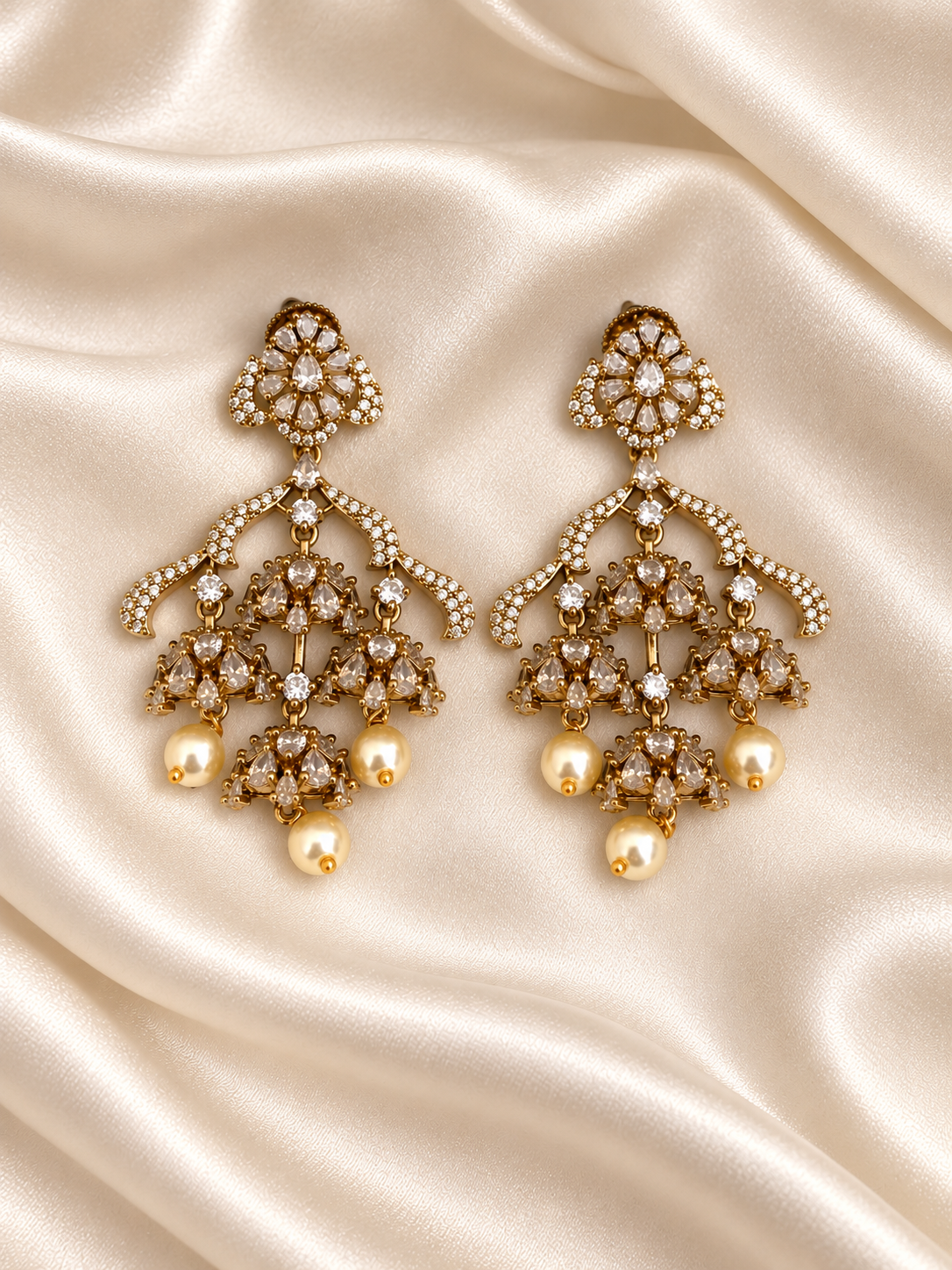 Nayara - Waterfall Chandelier Earrings