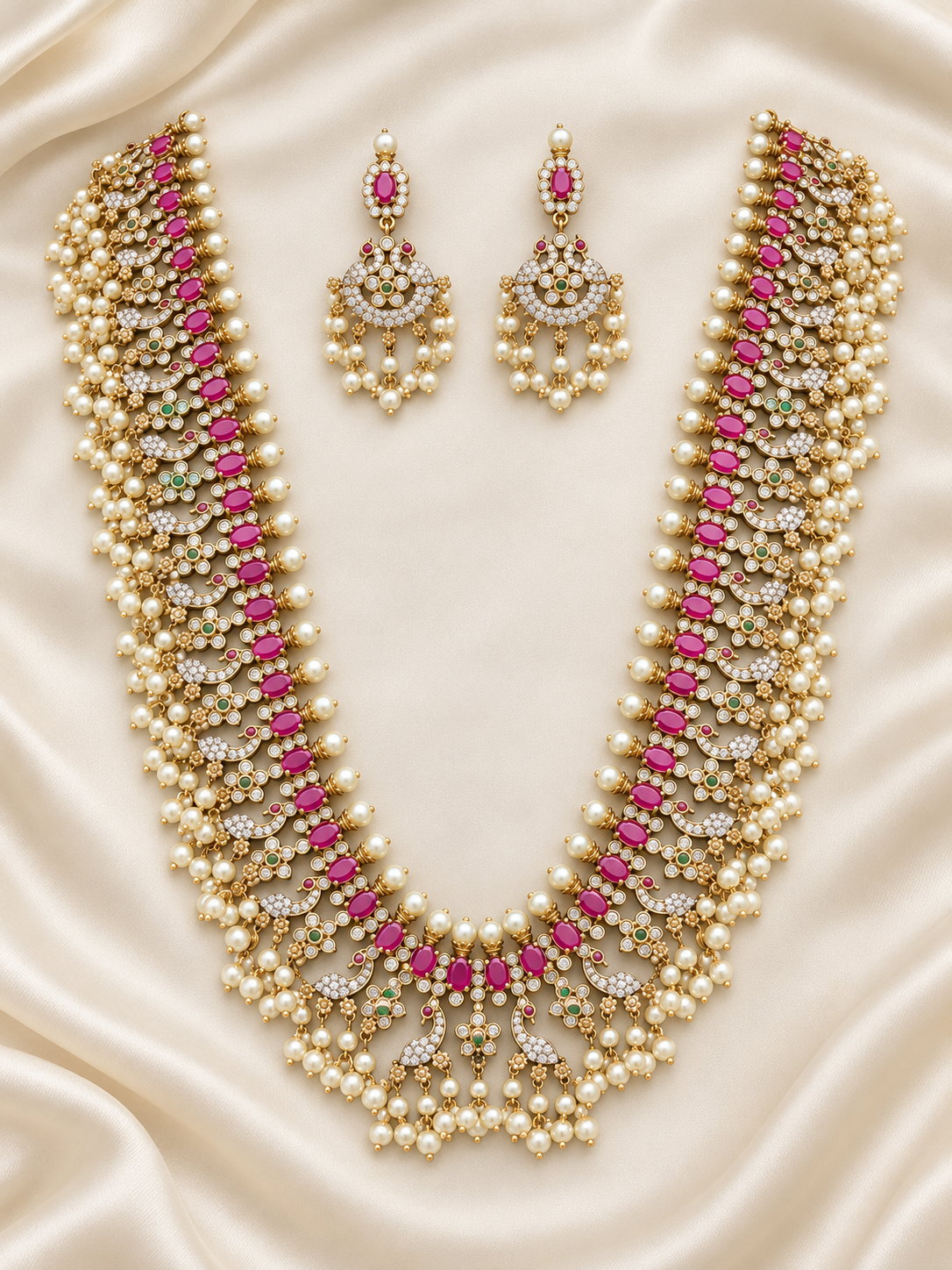 Ratnavali – Guttapusalu-Inspired Necklace Set | Luxe by Zyrah