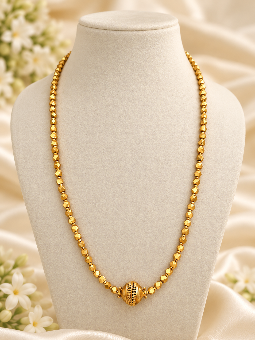 Ashtapailu – Maharashtrian Beaded Haaram Necklace