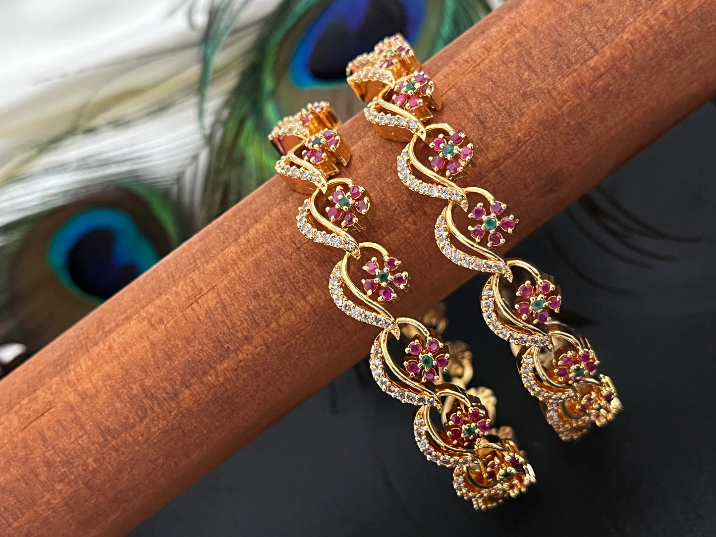 Tiara - Elegant stone studded bangles
