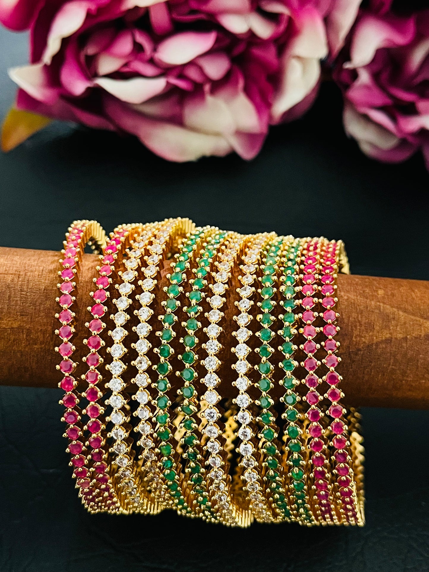 Riva - Stone Bangles (Pair)