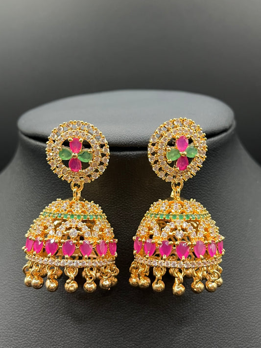 Nyla - Premium Gold Plated Jhumkas