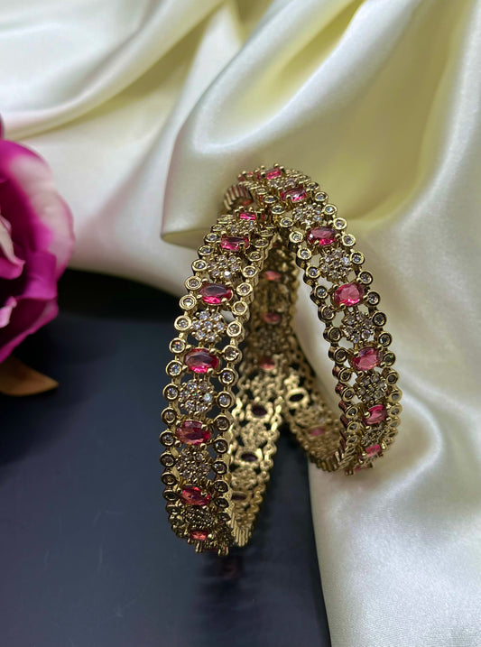 Heera - Antique Gold Plated Bangle