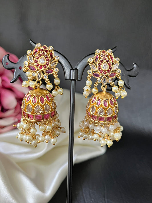 Mehera - Pearl Jhumka Earrings