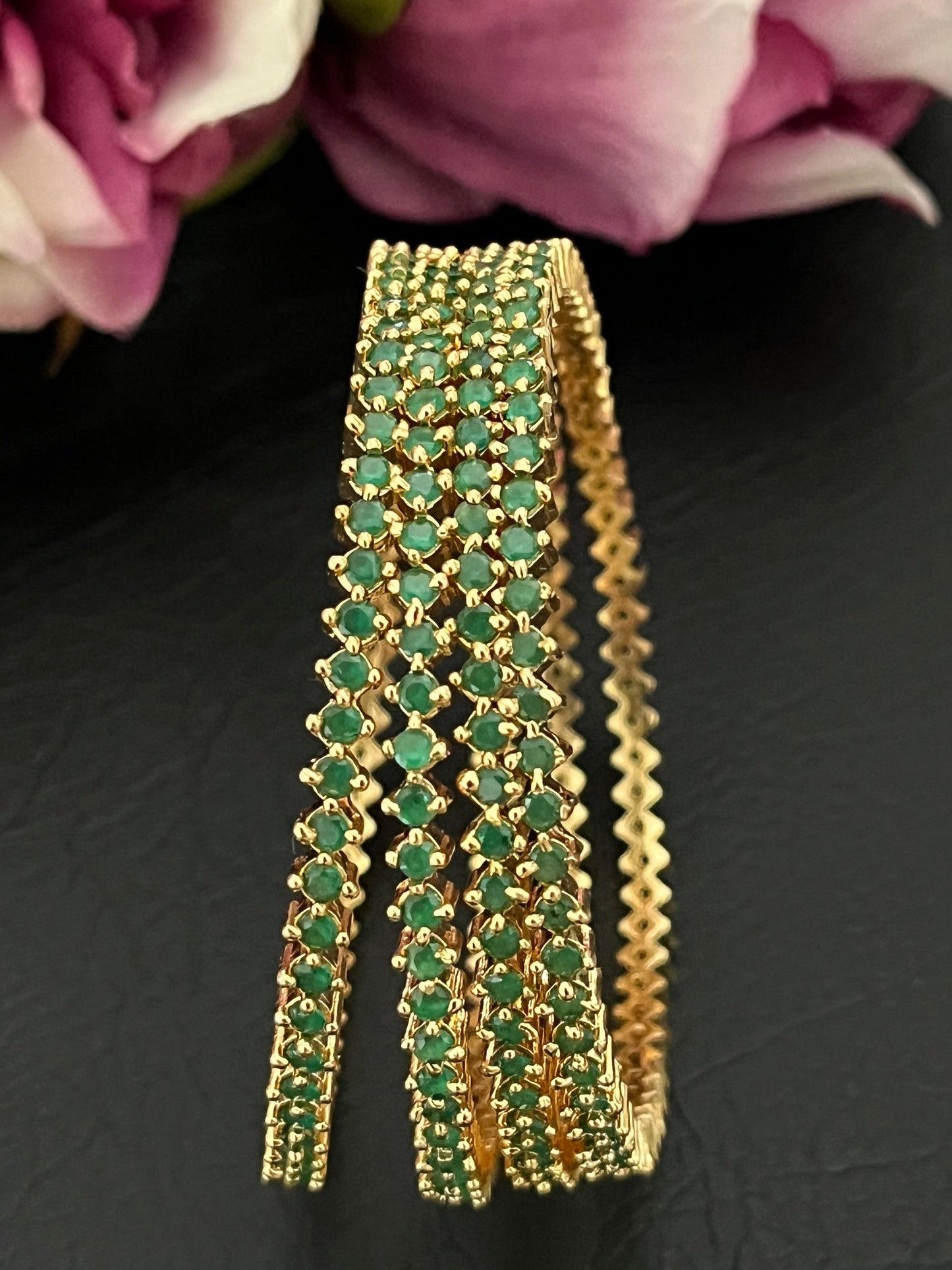 Riva - Stone Bangles (Pair)