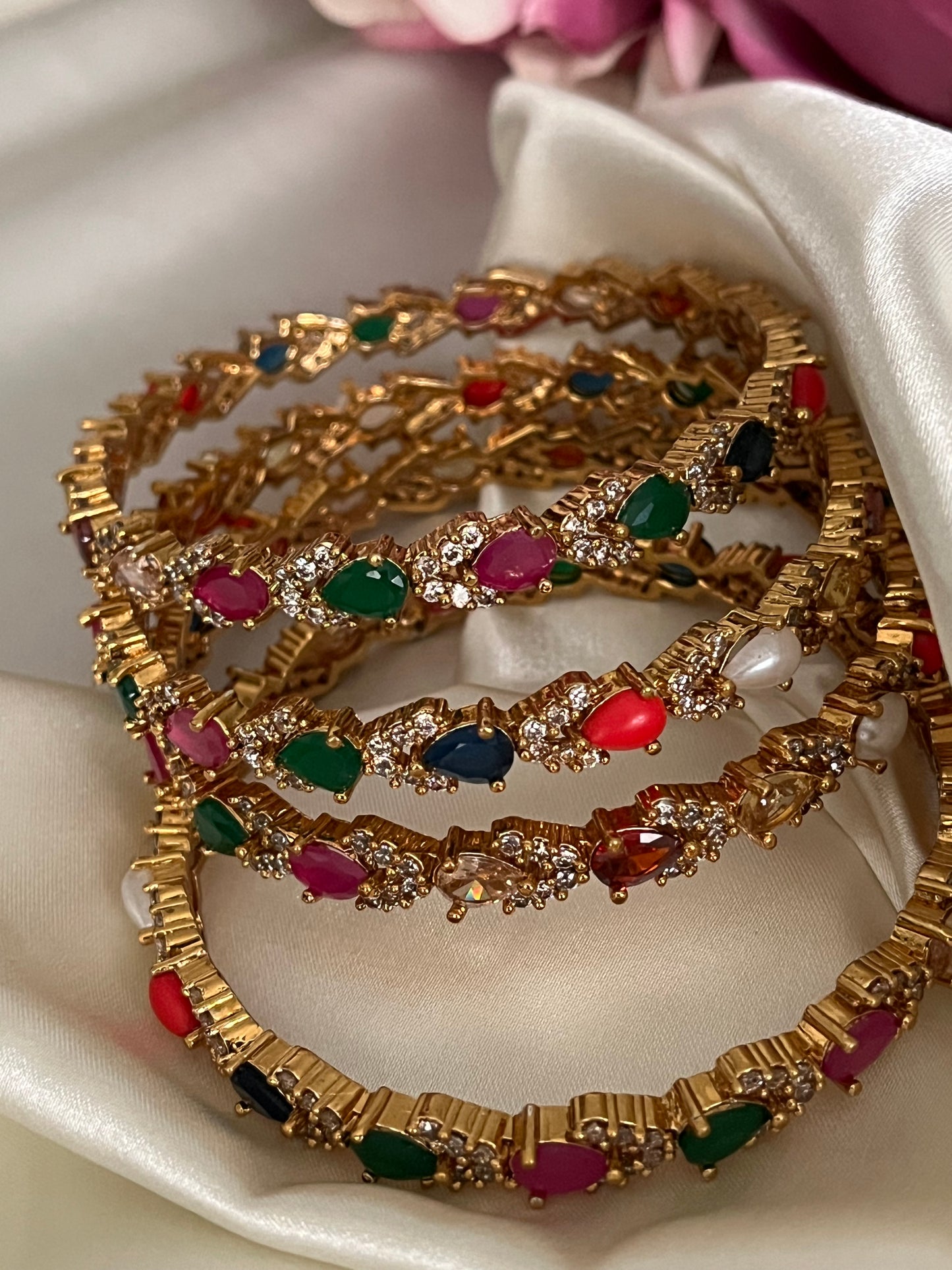 Svarika - Navratna Couture Bangles (Pair)
