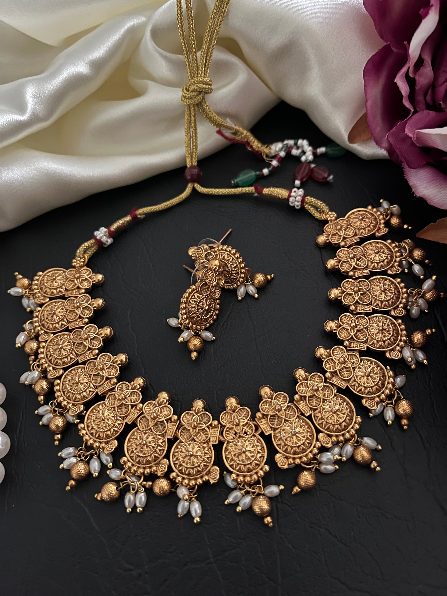 Vritika - Temple Necklace Set