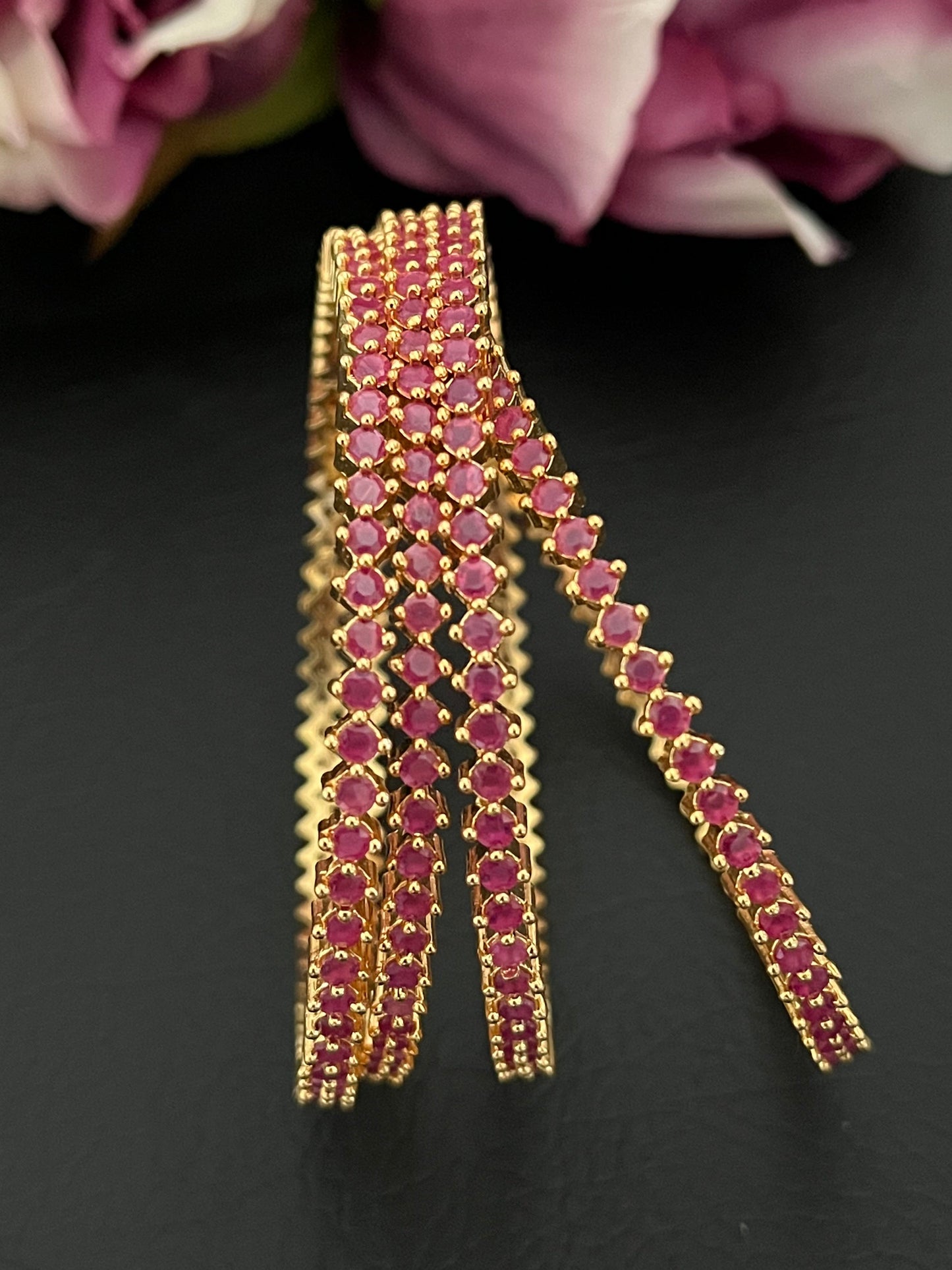 Riva - Stone Bangles (Pair)