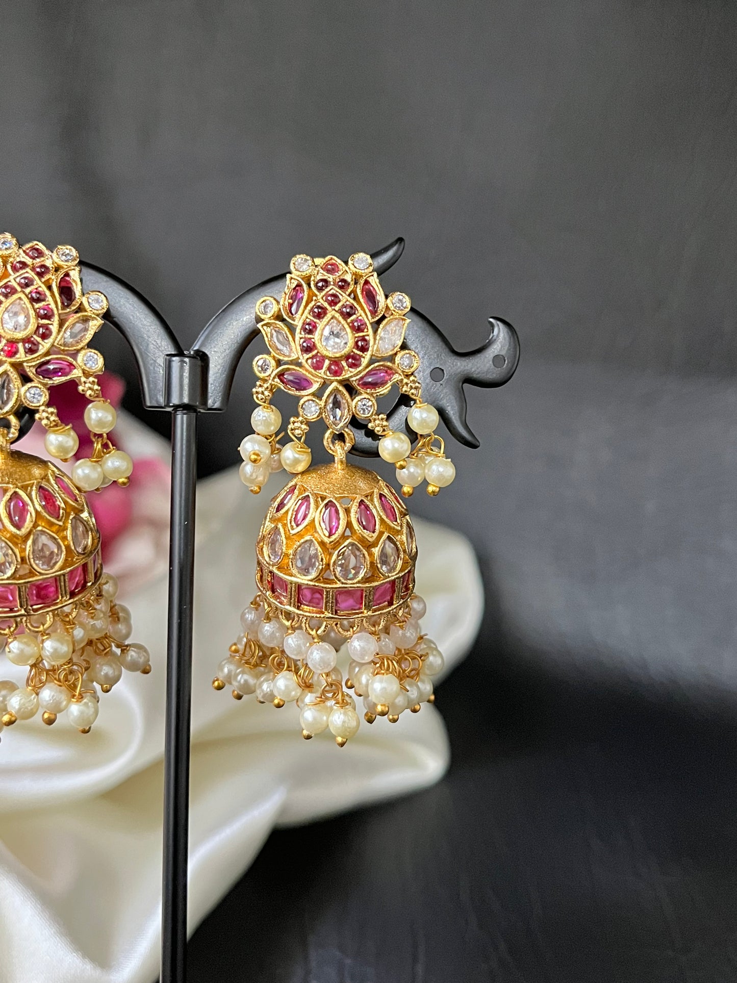Mehera - Pearl Jhumka Earrings