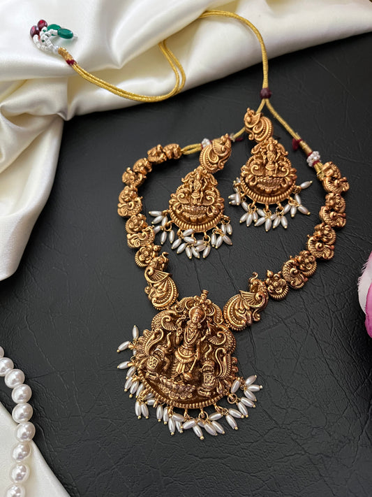 Sriya - Lakshmi Temple Necklace Set