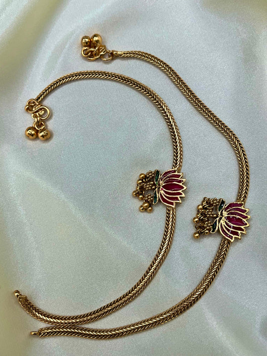 Padma – Lotus Bloom Anklet (Payal)