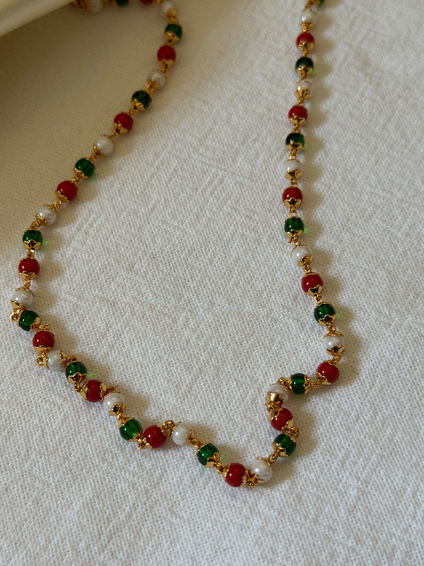 Jyoti Navratna Micro Gold-Plated Beaded Chain