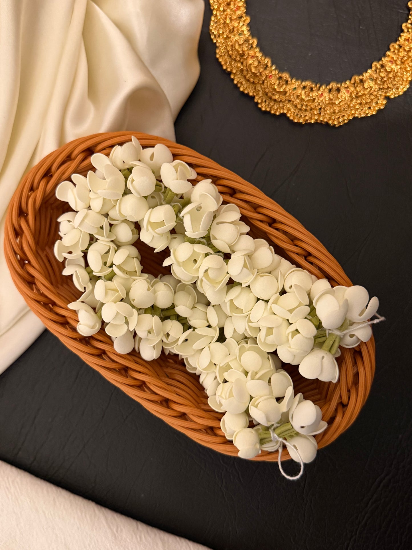 Mallika Heavy - Artificial Jasmine Hair Garland – 40 cm| Traditional hair accessory