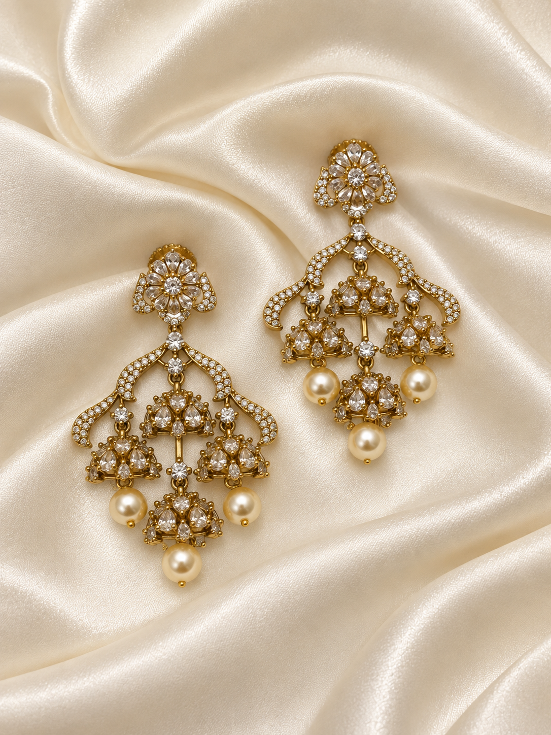 Nayara - Waterfall Chandelier Earrings